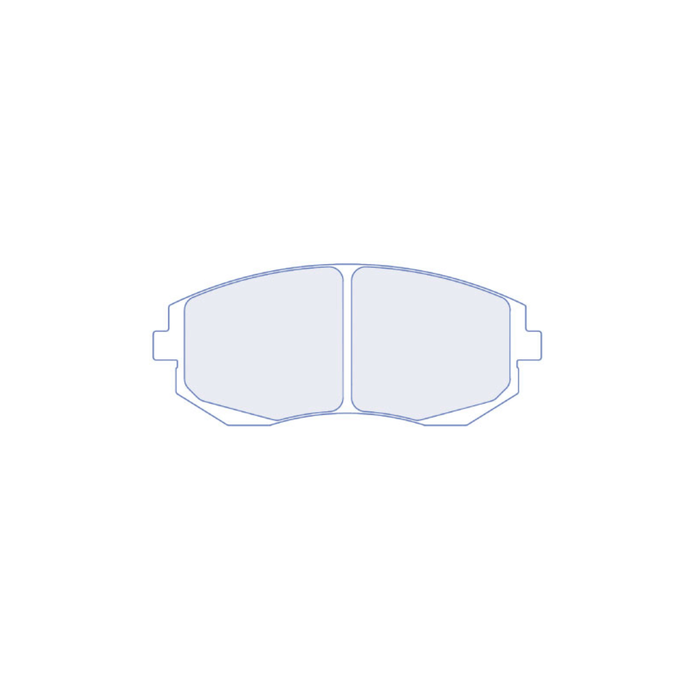 Plaquettes de frein CL Brakes 4166 RC6 136,5 mm x 56,8 mm x 17 mm