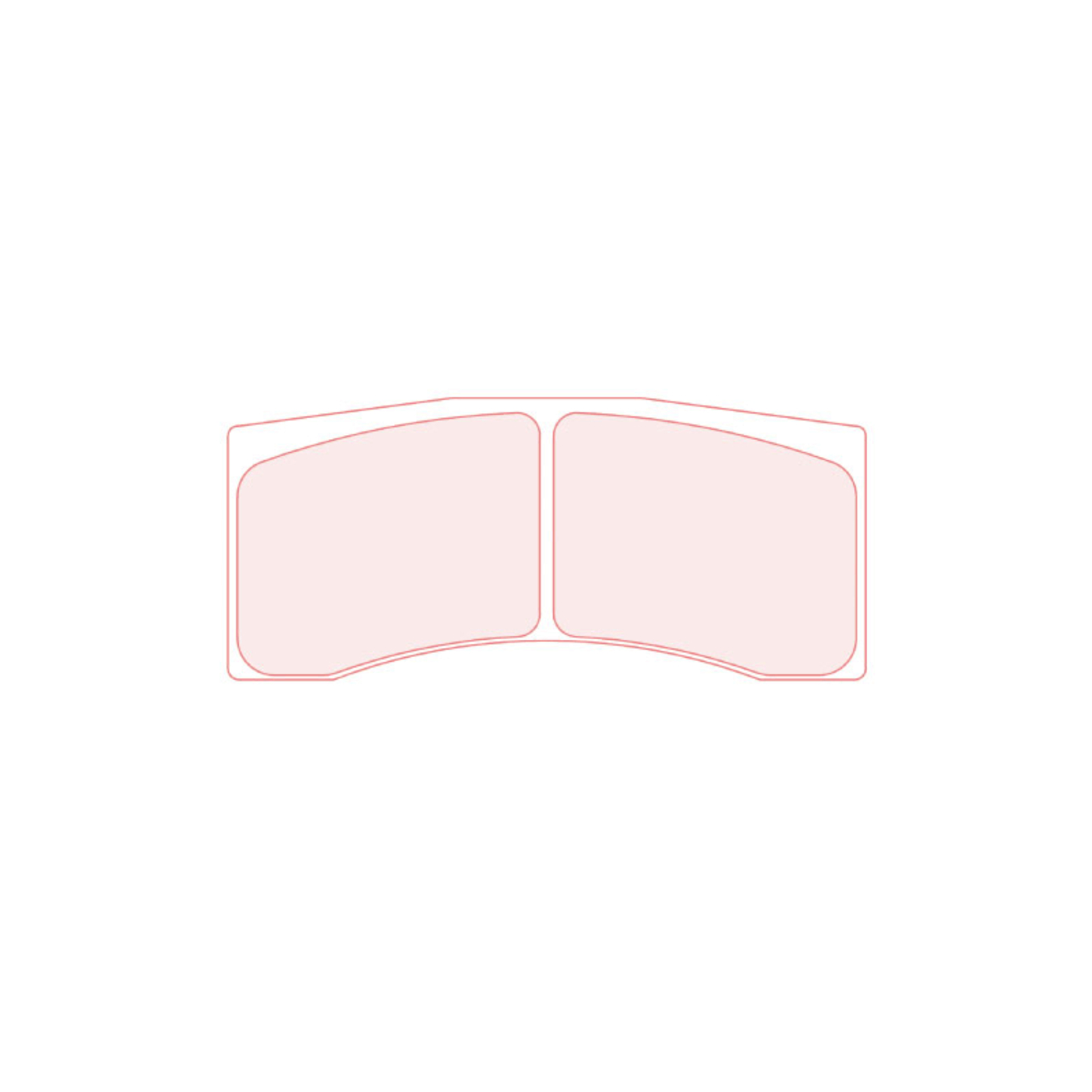 Plaquettes de frein CL Brakes 5036W50T16 RC6 138,1 mm x 61,15 mm x 16 mm