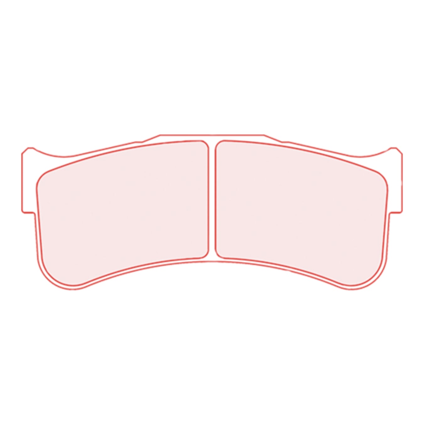 Plaquettes de frein CL Brakes 5068W51T25 RC8 163 mm x 66,3 mm x 25 mm