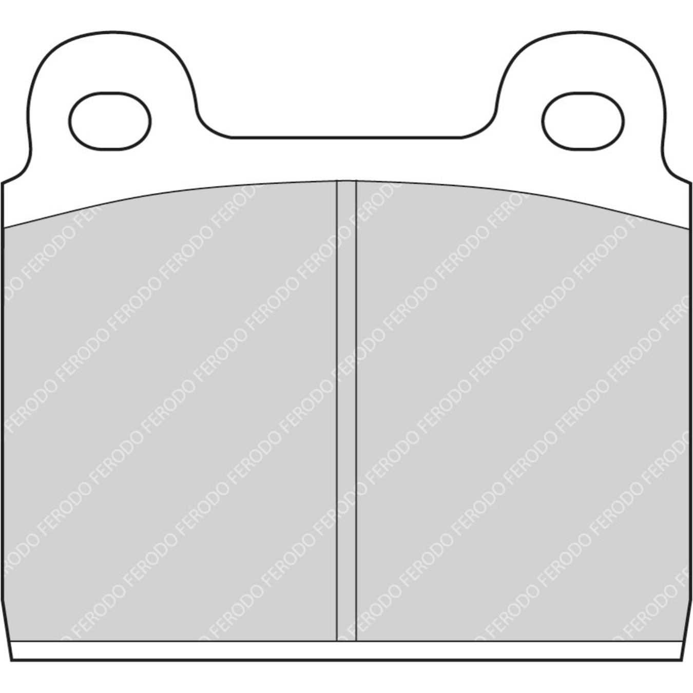 Plaquettes de frein FERODO FCP11 DS3000 76,7 mm x 70 mm x 15 mm