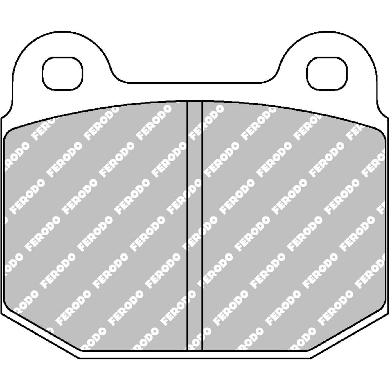 Plaquettes de frein FERODO FCP116 DS3000 77,6 mm x 66 mm x 16,5 mm