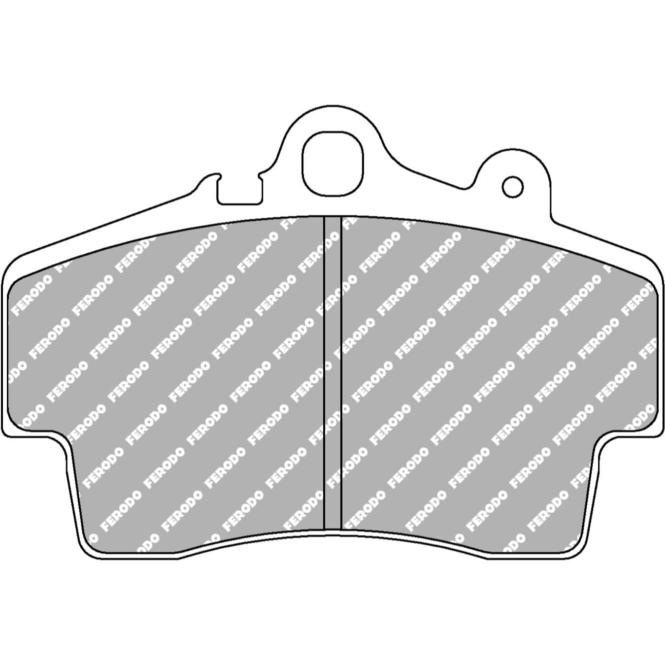 Plaquettes de frein FERODO FCP1307 DS3.12 114 mm x 78,3 mm x 15,4 mm