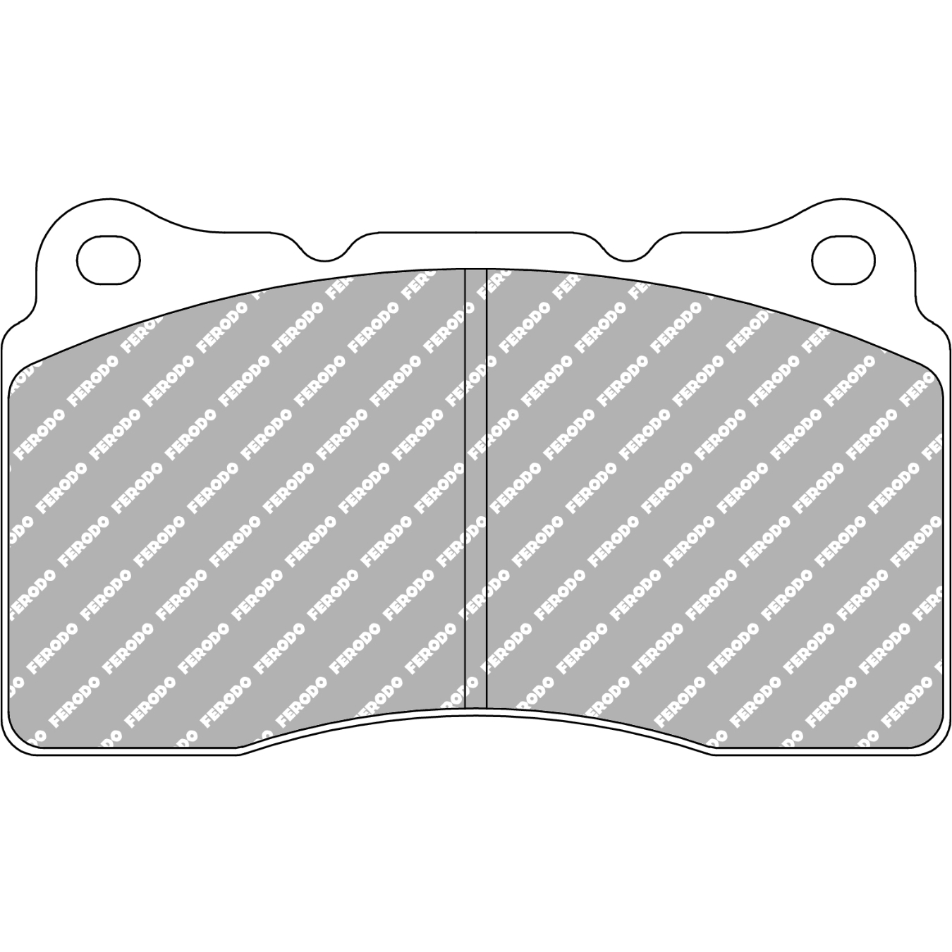 Plaquettes de frein FERODO FCP1334 DSUNO 131,8 mm x 77,2 mm x 16 mm