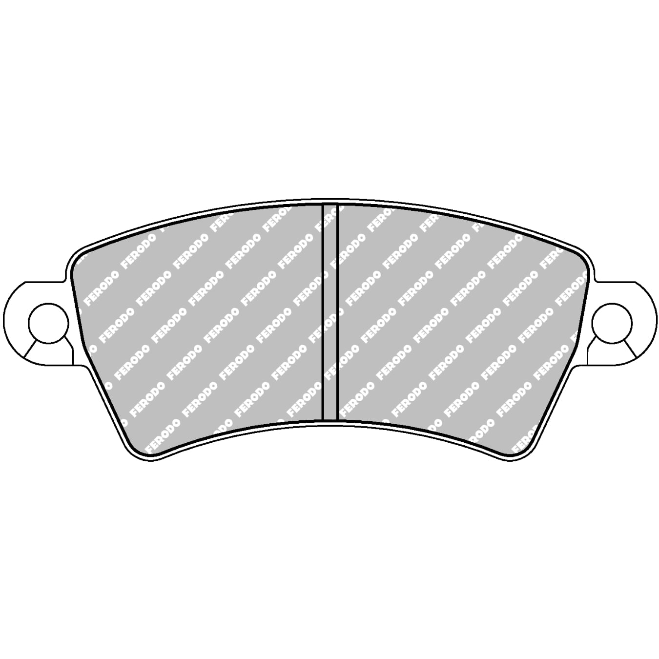 Plaquettes de frein FERODO FCP1370 DS2500 131,2 mm x 52,5 mm x 17,4 mm