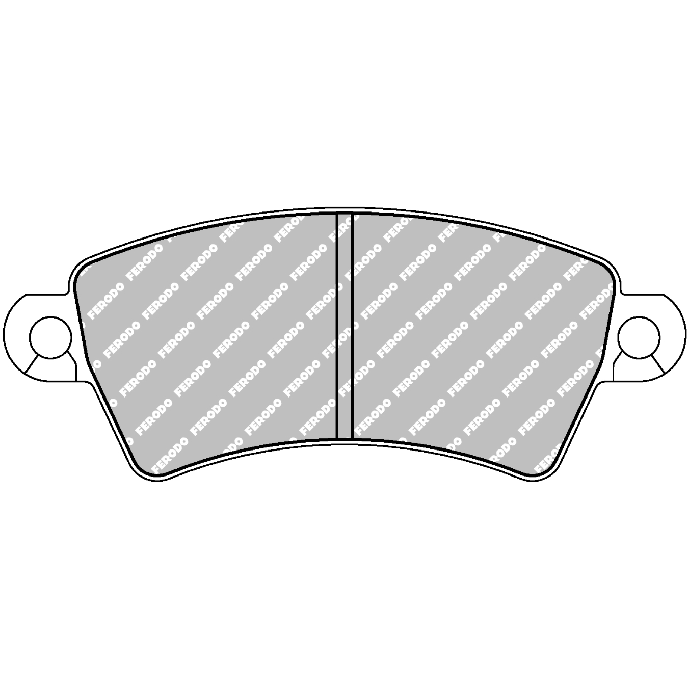 Plaquettes de frein FERODO FCP1370 DS3000 131,2 mm x 52,5 mm x 17,4 mm