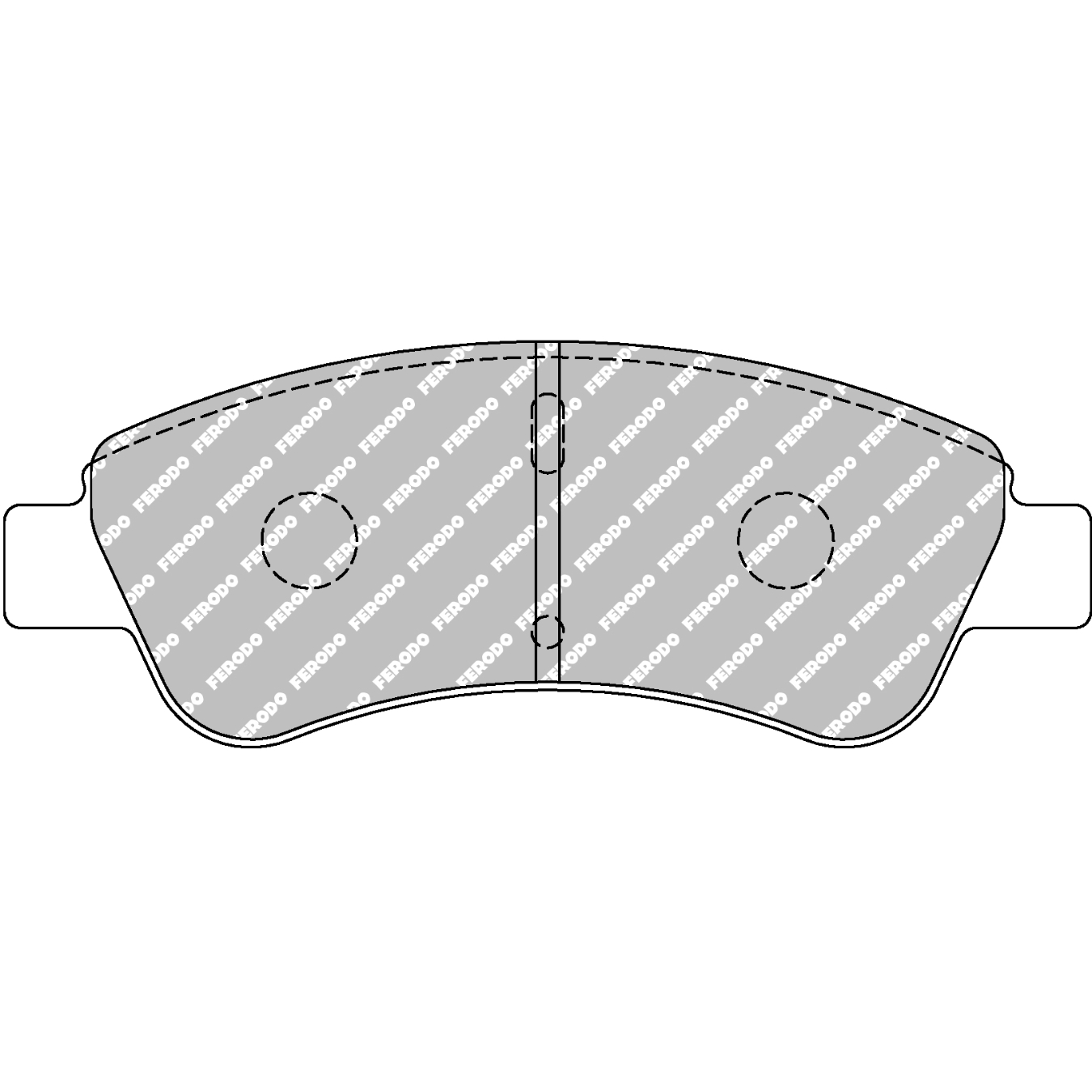 Plaquettes de frein FERODO FCP1399 DSUNO 137 mm x 50,8 mm x 19 mm