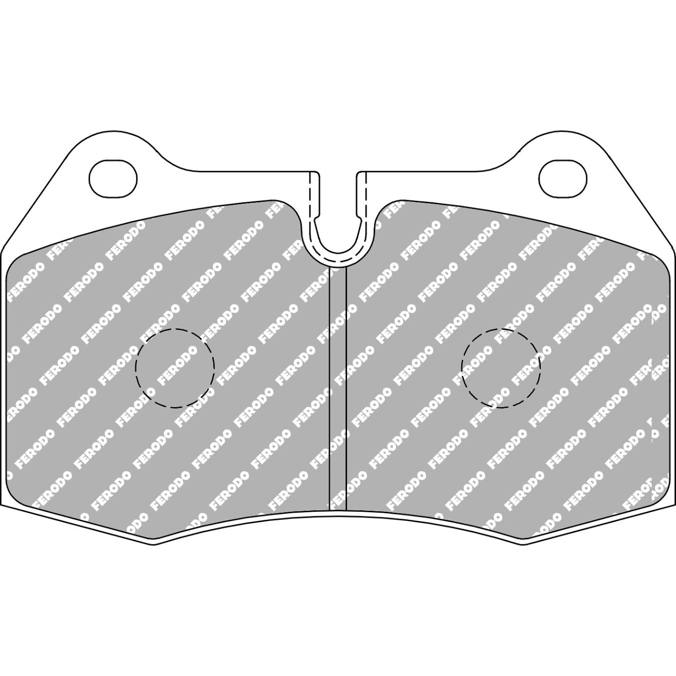 Plaquettes de frein FERODO FCP1561 DSUNO 120,1 X 73,7 X 15 mm