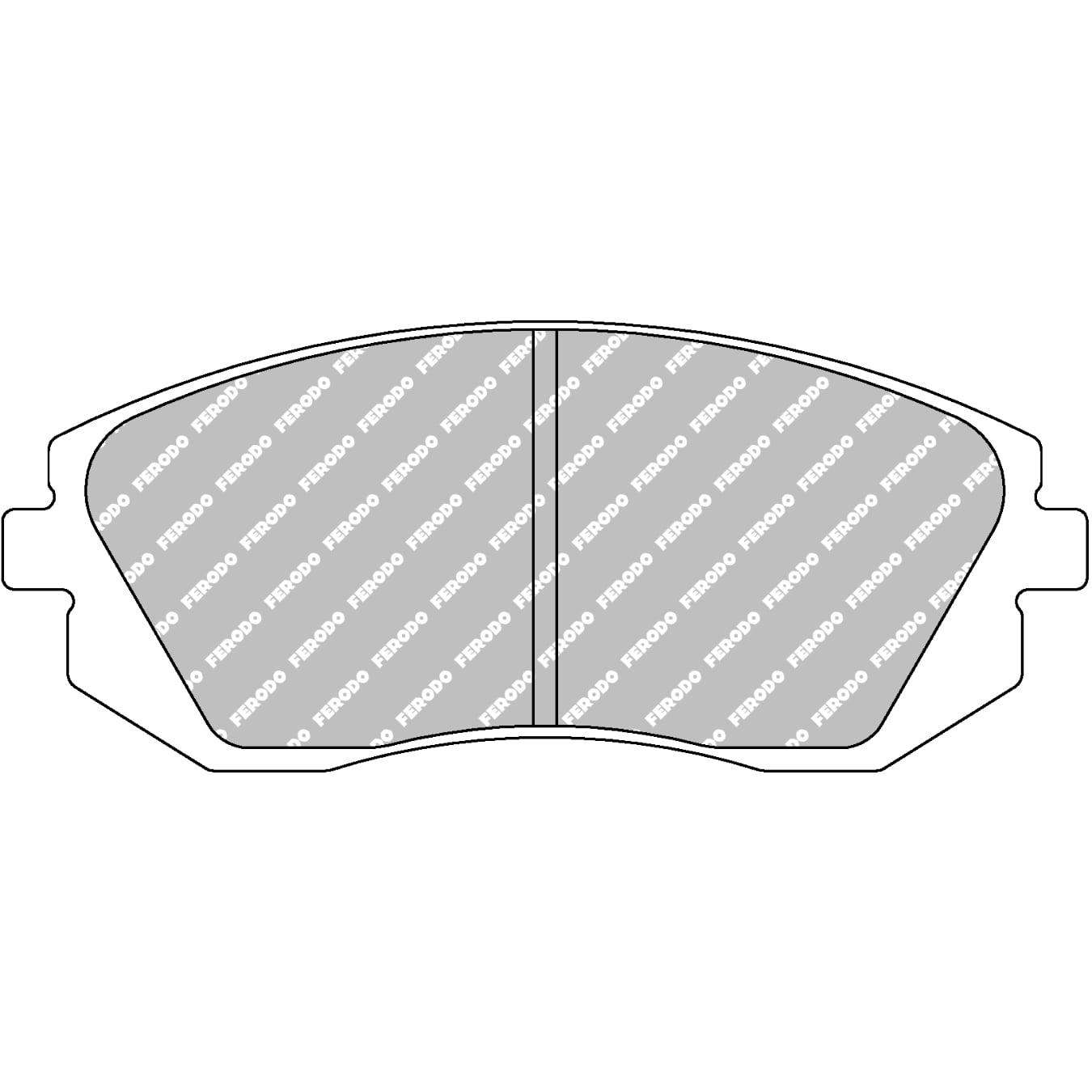 Plaquettes de frein FERODO FCP1639 DS2500 137,5 mm x 56,8 mm x 17,6 mm