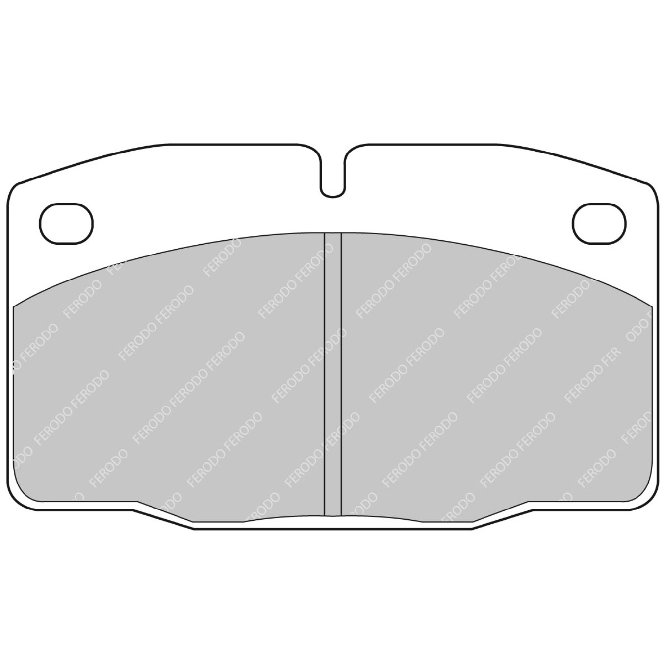 Plaquettes de frein FERODO FCP173 DS2500 100 mm x 59 mm x 15,5 mm