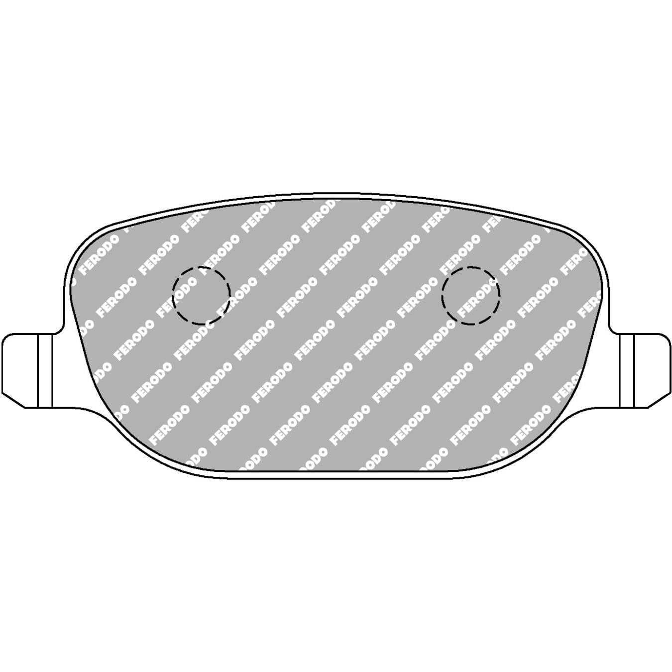 Plaquettes de frein FERODO FCP1795 DSUNO 116.8 x 50.3 x 17.5 mm