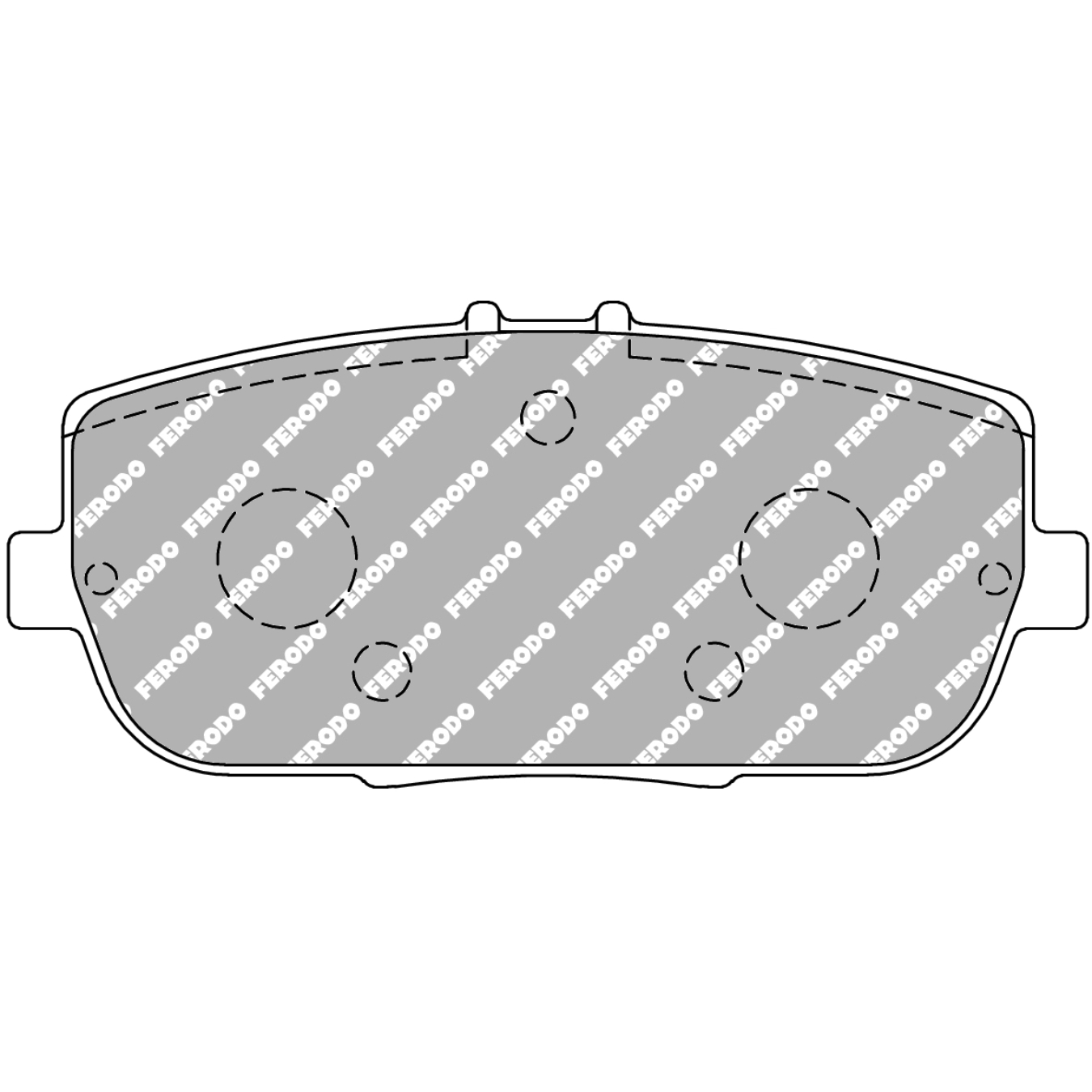 Plaquettes de frein FERODO FCP1894 DS2500 99,6 mm x 44,7 mm x 14,5 mm