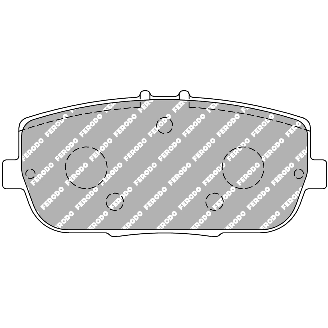 Plaquettes de frein FERODO FCP1894 DSUNO 99,6 mm x 44,7 mm x 14,5 mm
