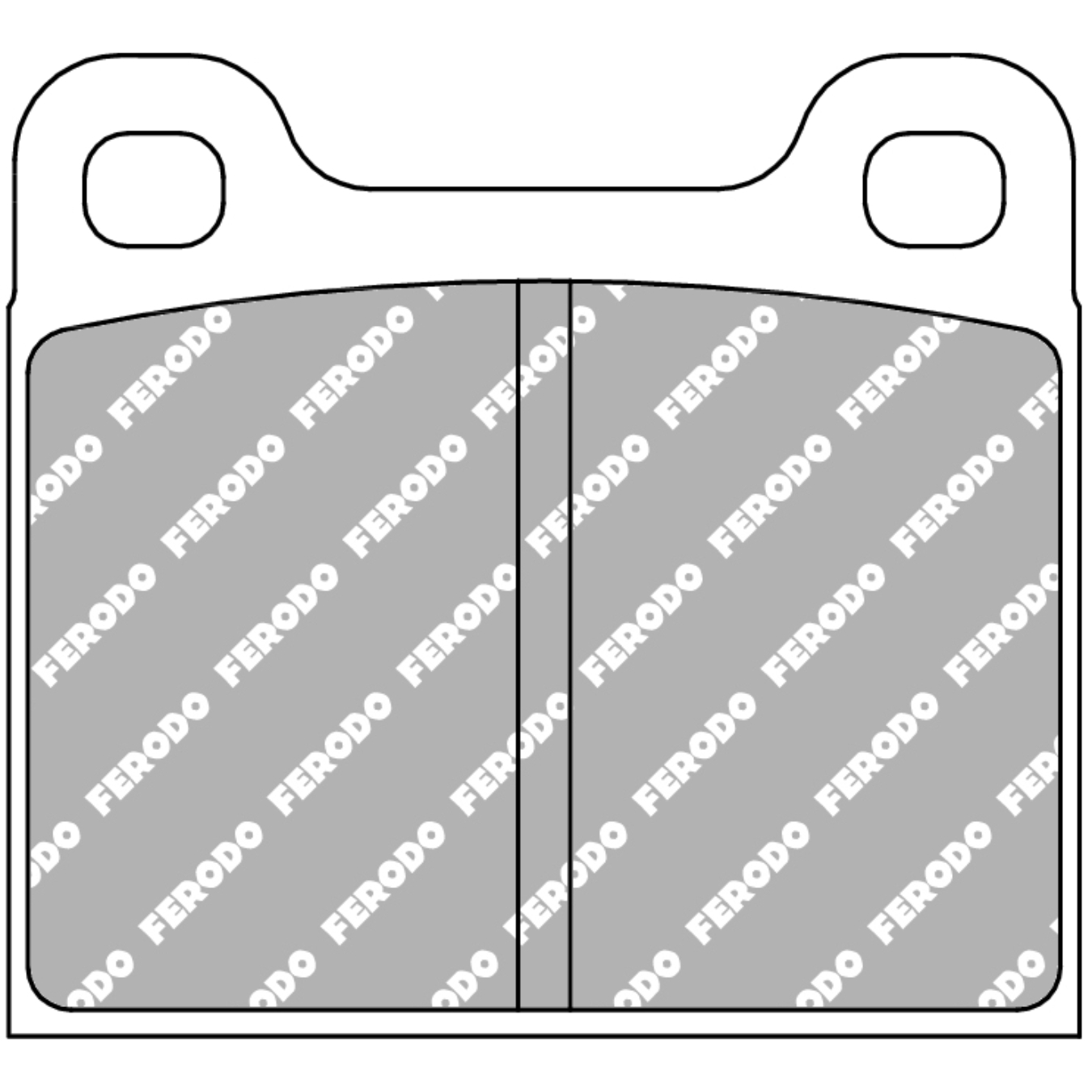Plaquettes de frein FERODO FCP2 DSUNO 61,8 mm x 56,6 mm x 15 mm