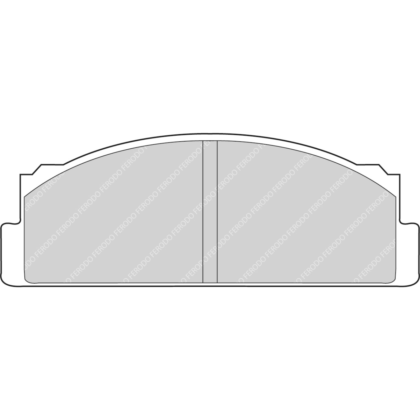 Plaquettes de frein FERODO FCP29 DS2500 108,9 mm x 39 mm x 17,3 mm