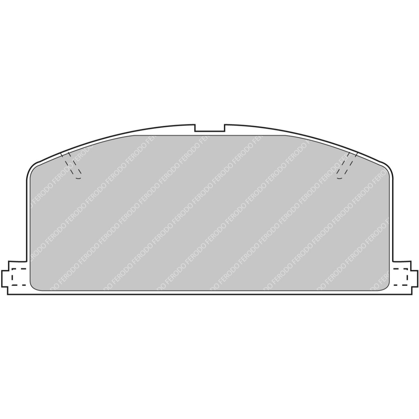 Plaquettes de frein FERODO FCP308 DS2500 120 mm x 48 mm x 15 mm