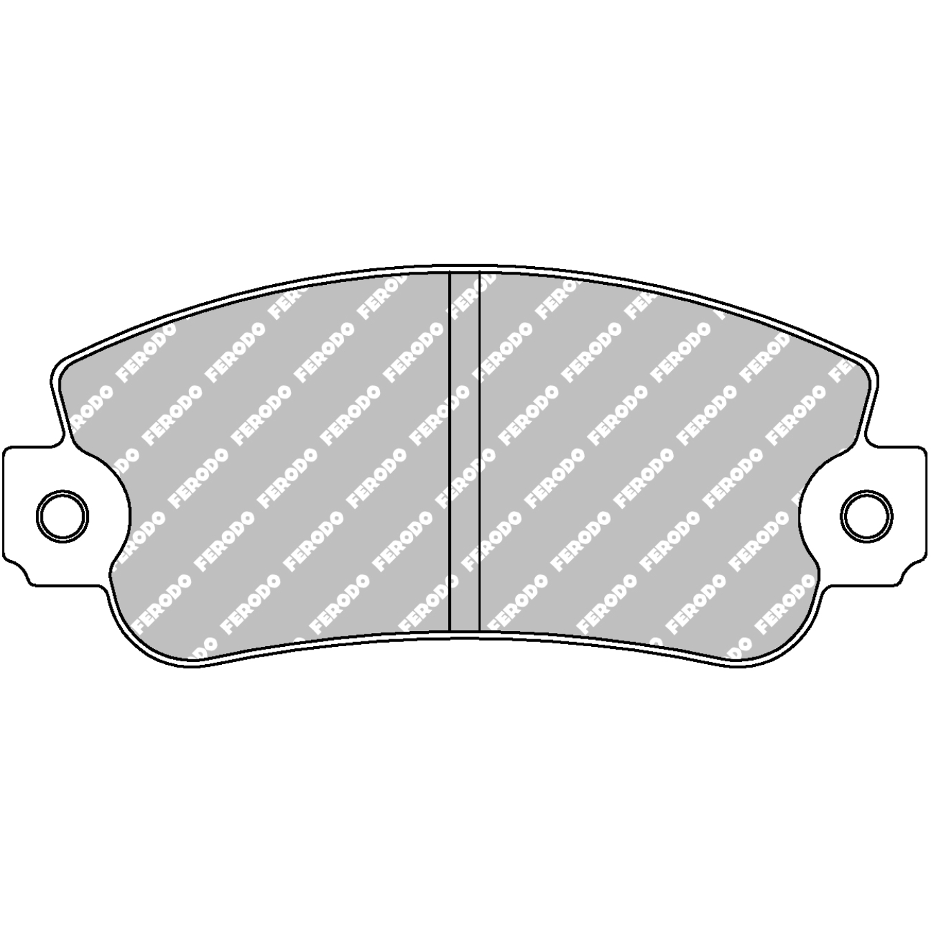 Plaquettes de frein FERODO FCP351 DS3000 108,9 mm x 47 mm x 18 mm