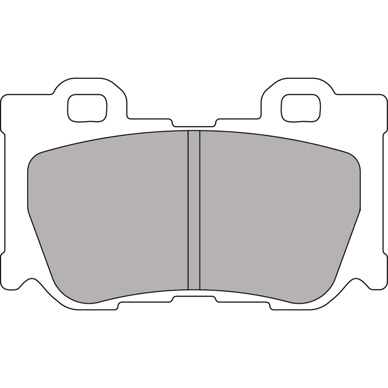 Plaquettes de frein FERODO FCP4173 DS2500 99,7 mm x 60 mm x 13,4 mm