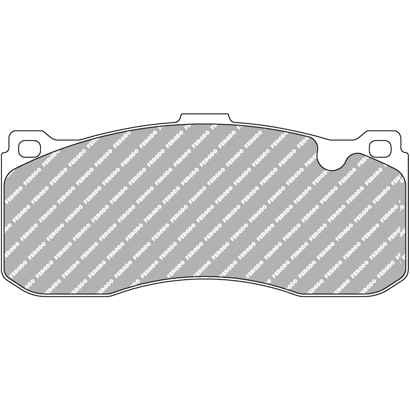 Plaquettes de frein FERODO FCP4218 DS2500 162,8 mm x 73,1 mm x 16,7 mm