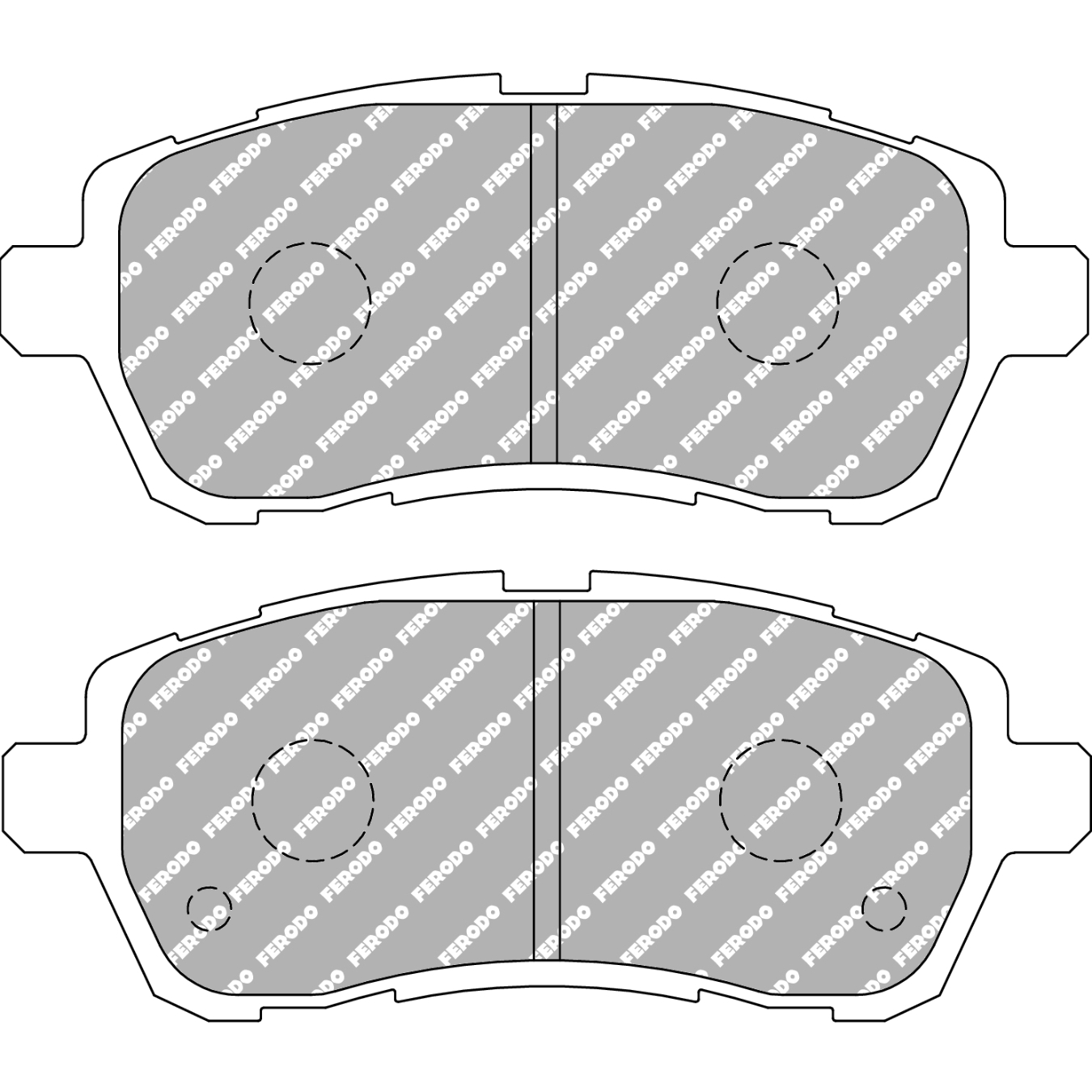 Plaquettes de frein FERODO FCP4426 DS2500 125,7 mm x 52 mm x 16,4 mm