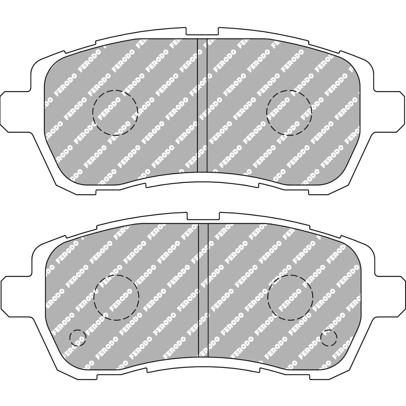 Plaquettes de frein FERODO FCP4426 DSUNO 125,7 mm x 52 mm x 16,4 mm