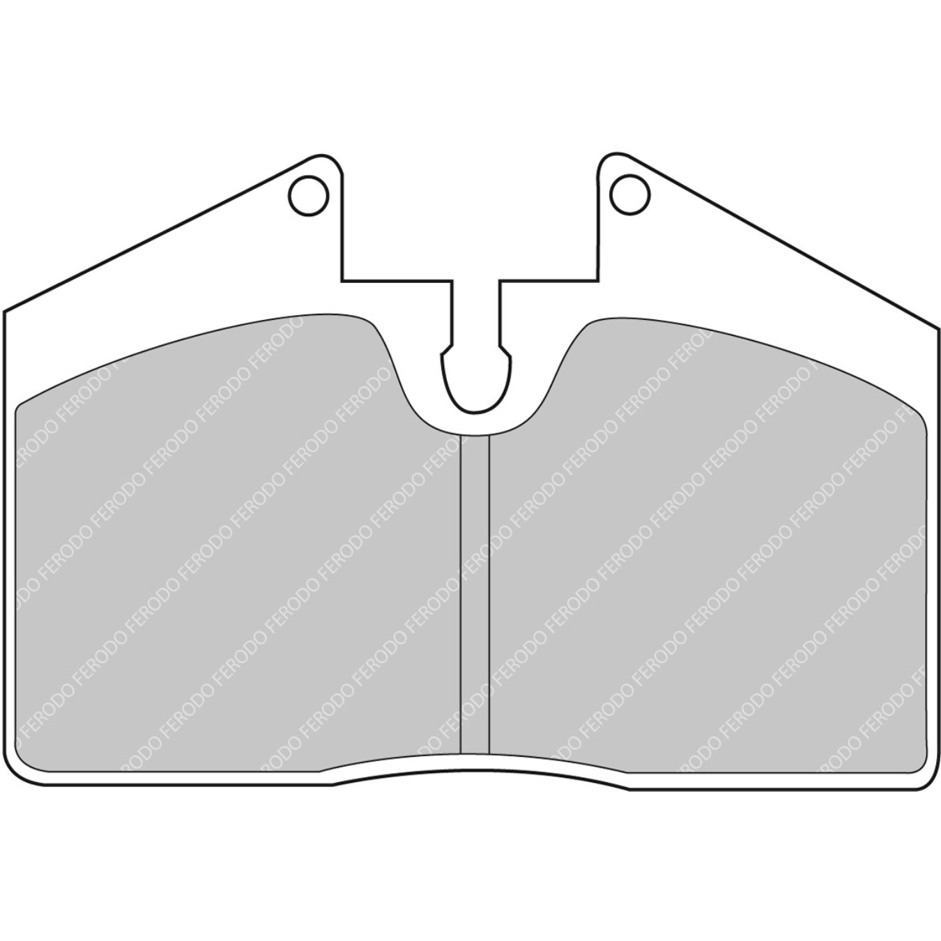 Plaquettes de frein FERODO FCP451 DS2500 97,9 mm x 65 mm x 18 mm