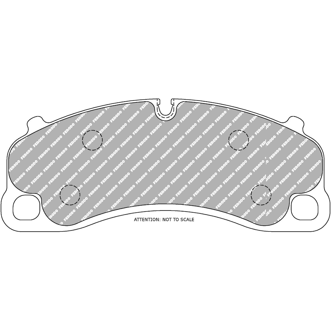 Plaquettes de frein FERODO FCP4664 DSUNO 198.3 x 80 x 16.6 mm