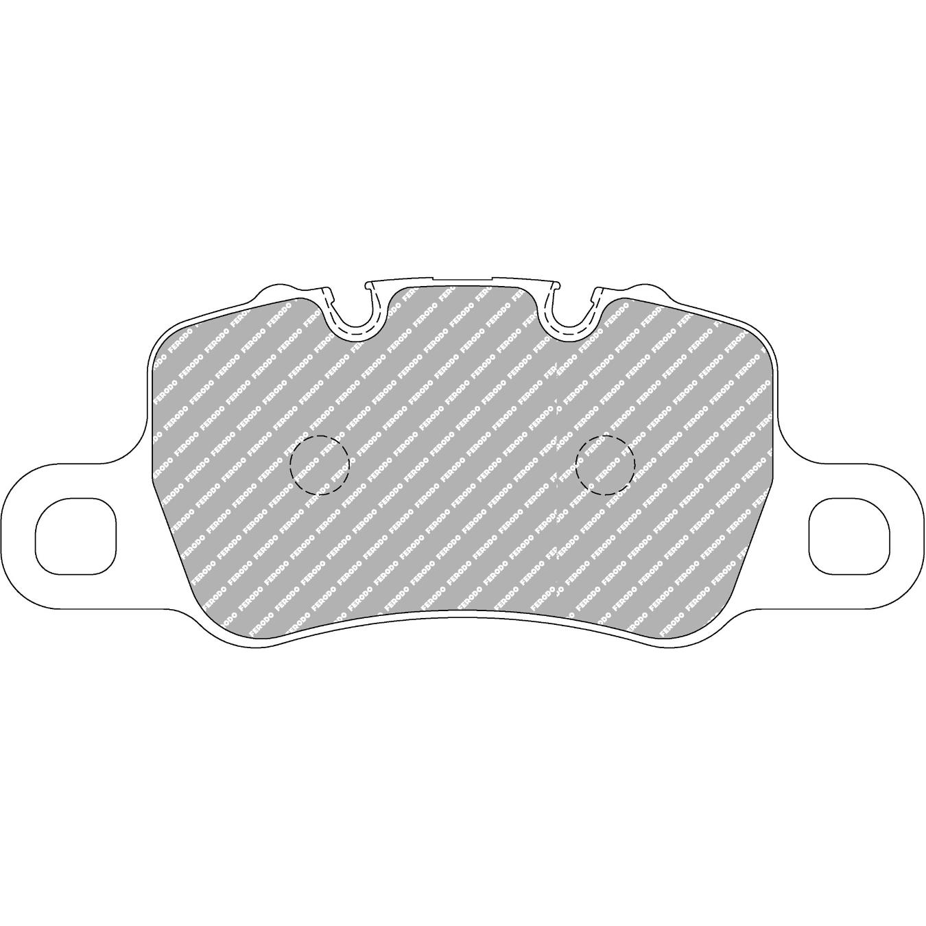 Plaquettes de frein FERODO FCP4665 DSUNO 187.7 x 75.3 x 17 mm