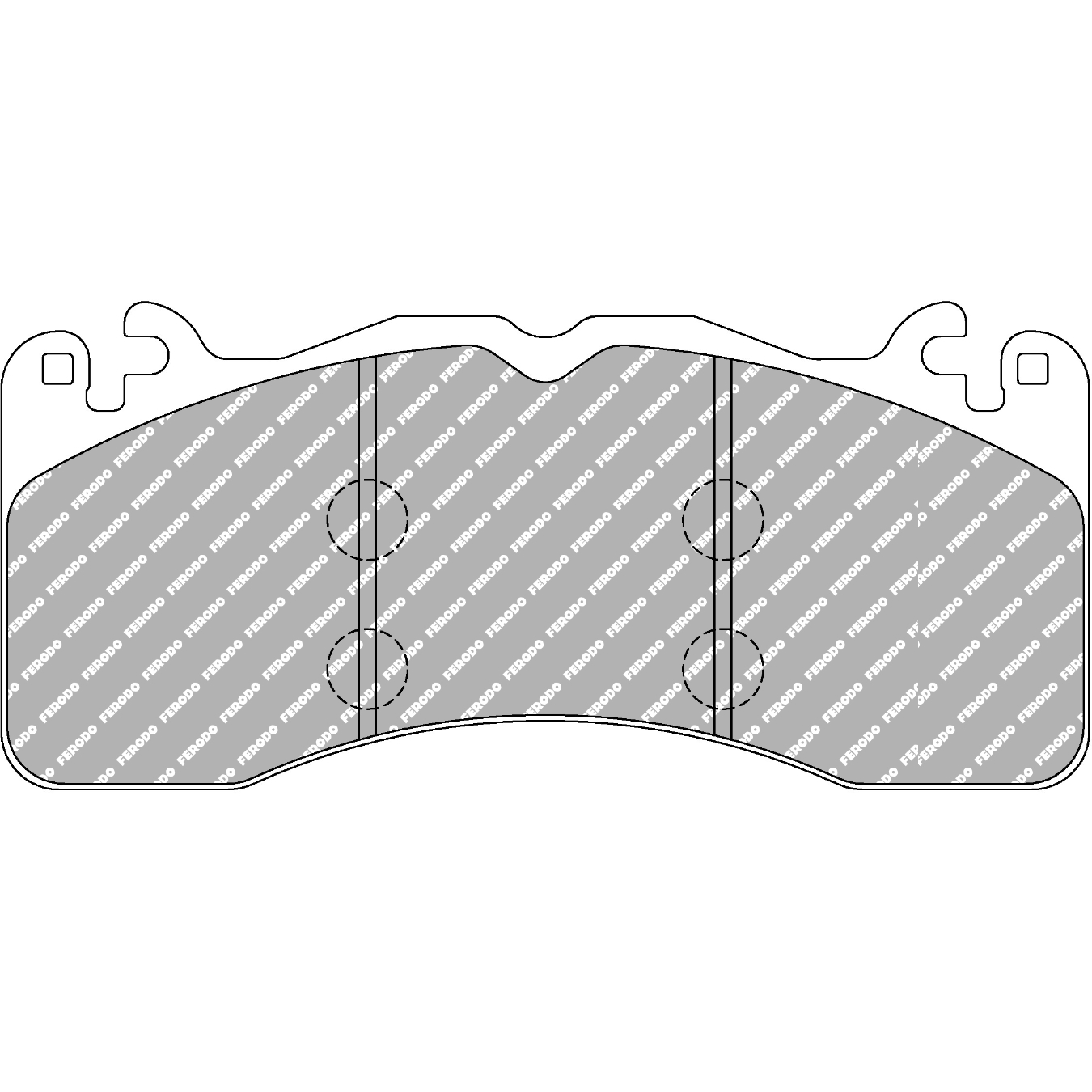 Plaquettes de frein FERODO FCP4711 DS2500 189,8 mm x 85 mm x 15,8 mm