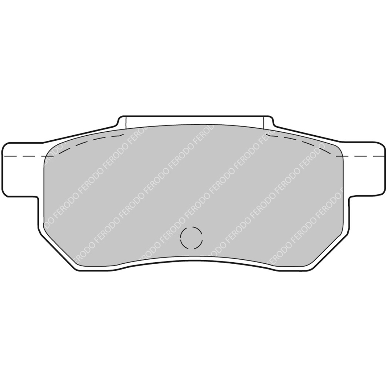 Plaquettes de frein FERODO FCP472 DS2500 89,2 mm x 36 mm x 13,1 mm