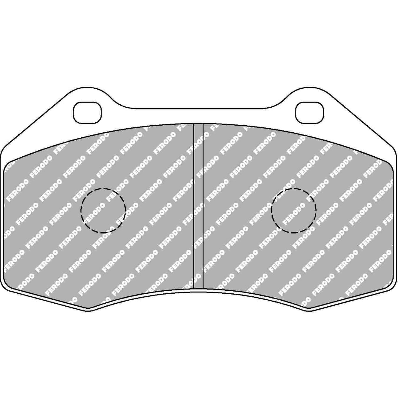 Plaquettes de frein FERODO FCP4821 DSUNO 124.8 x 70.7 x 13.8 mm