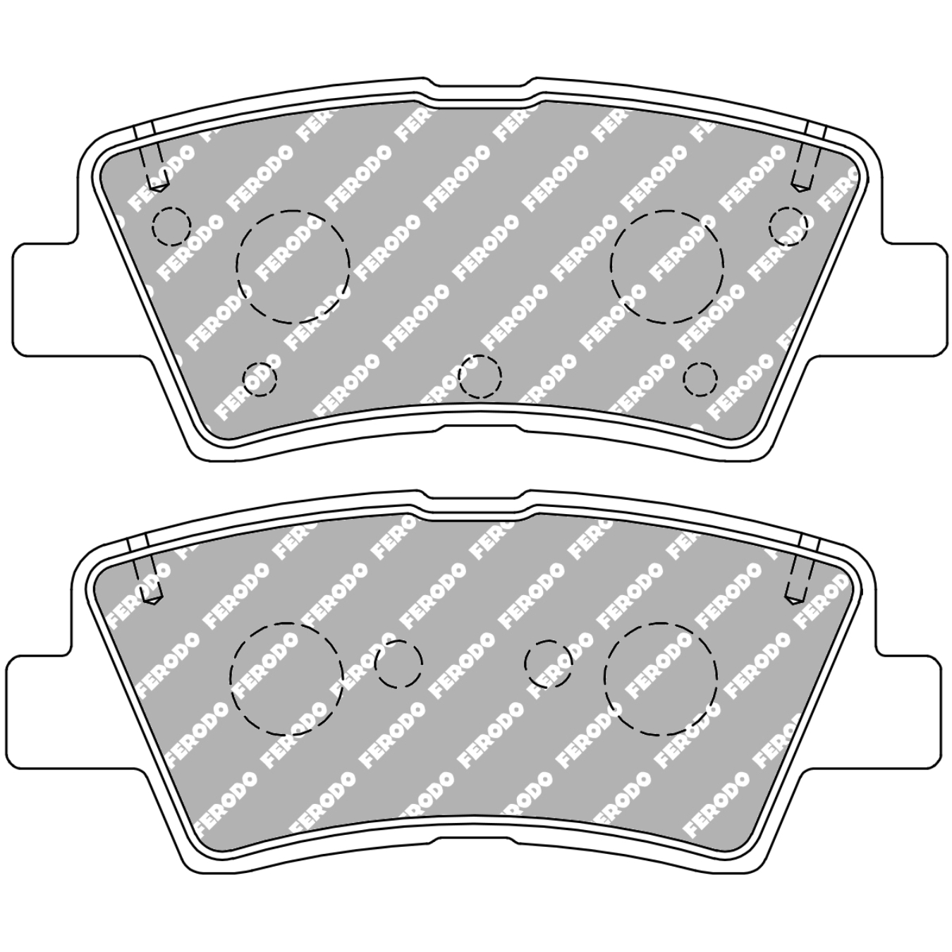 Plaquettes de frein FERODO FCP5041 DS2500 99,9 mm x 41,5 mm x 16,5 mm