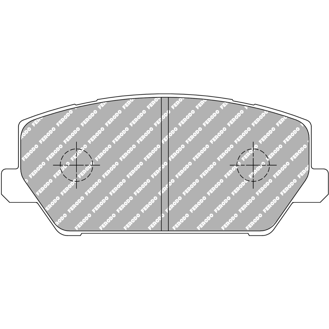 Plaquettes de frein FERODO FCP5099 DS2500 140,7 mm x 61 mm x 20,1 mm