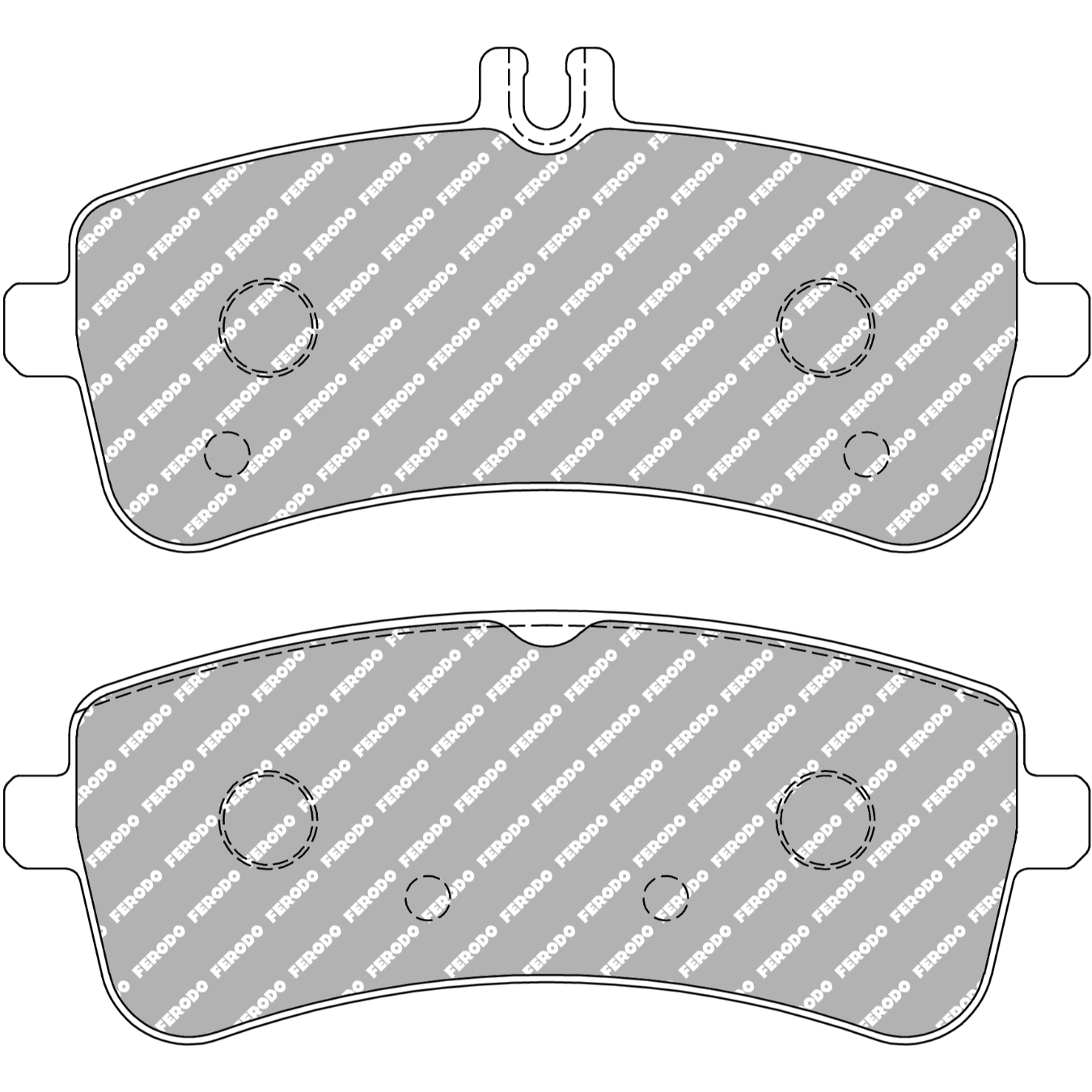 Plaquettes de frein FERODO FCP5108 DS1.11 146,2 mm x 68,5 mm x 18,8 mm