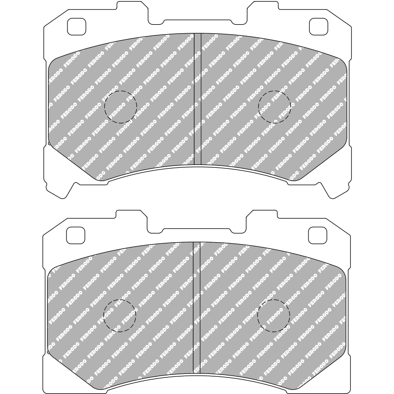 Plaquettes de frein FERODO FCP5261 DS2500 133,6 mm x 86,7 mm x 14,9 mm