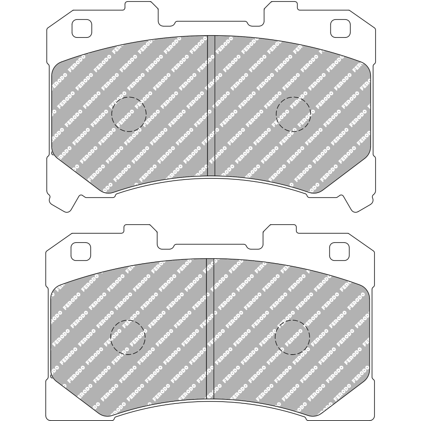 Plaquettes de frein FERODO FCP5261 DSUNO 133,6 mm x 86,7 mm x 14,9 mm