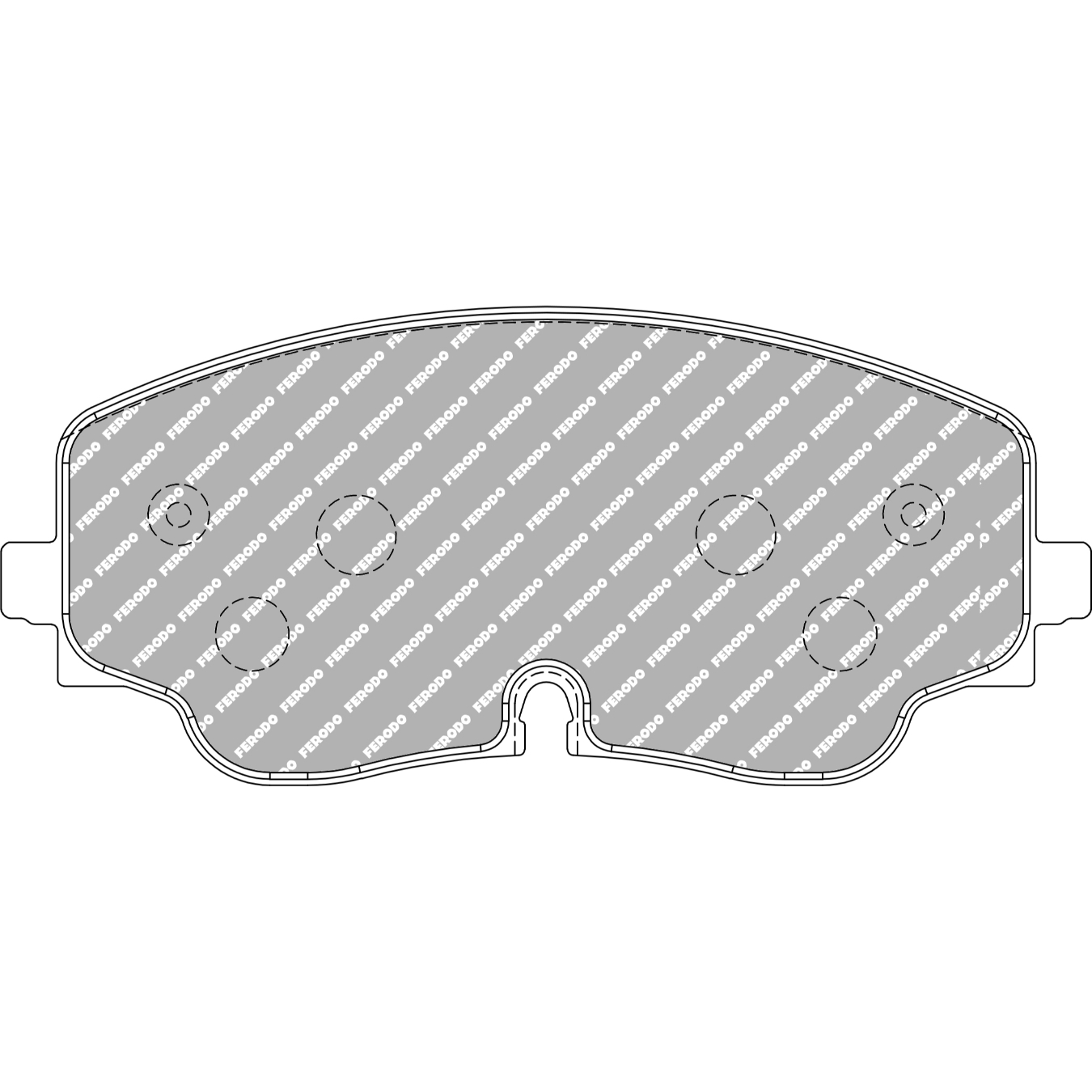 Plaquettes de frein FERODO FCP5358 DS2500 178,2 mm x 78,9 mm x 18,5 mm