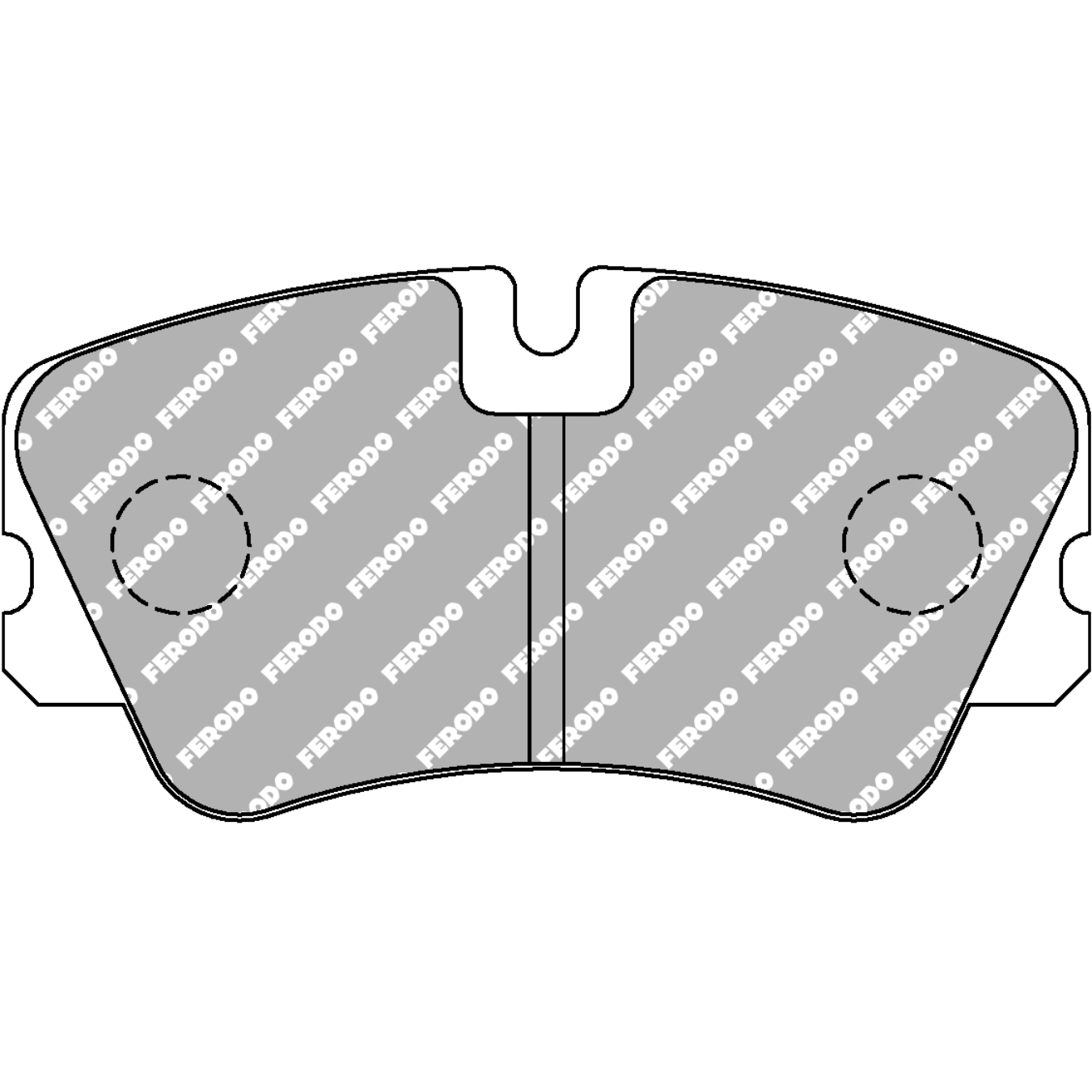 Plaquettes de frein FERODO FCP546 DS3000 95 mm x 49 mm x 16,5 mm