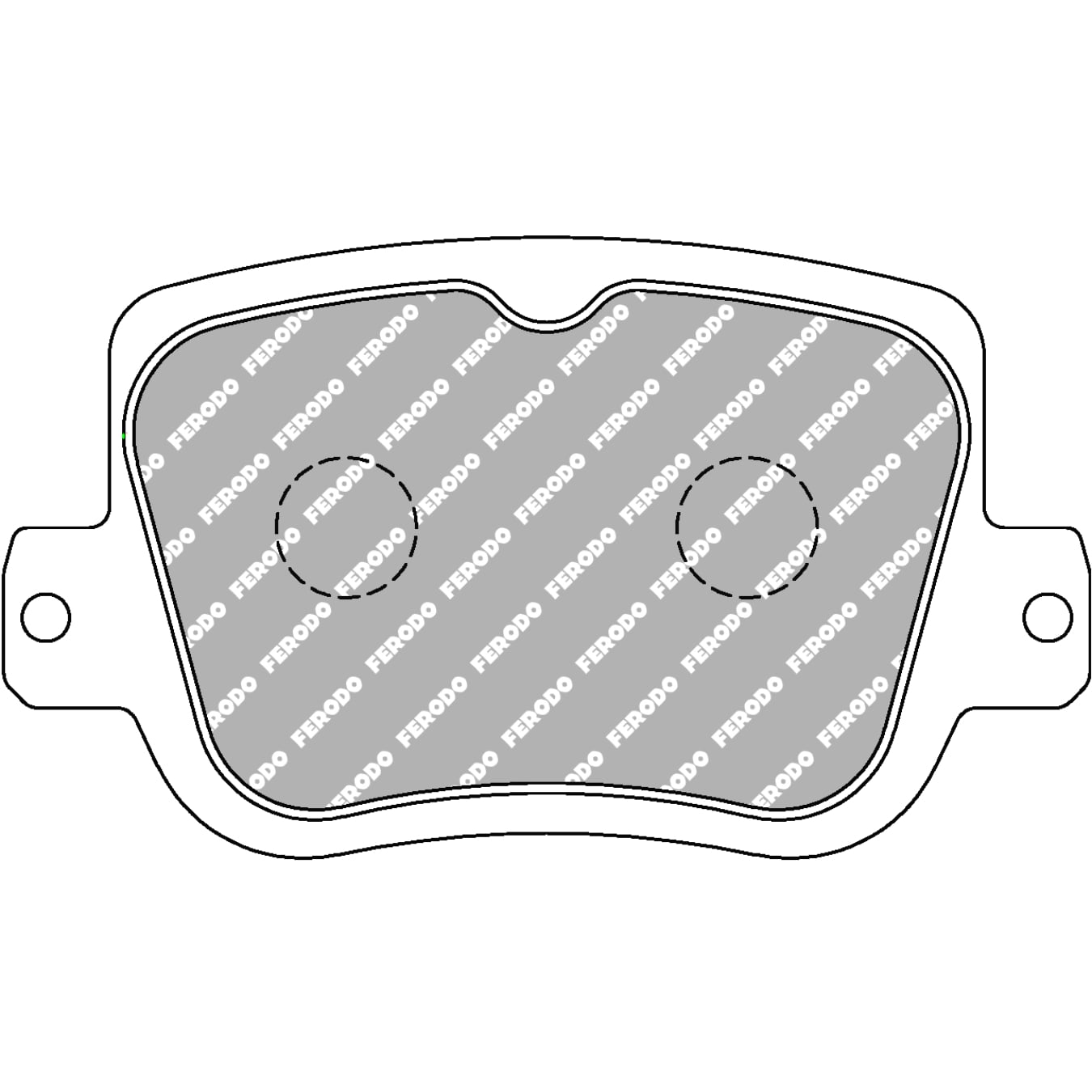 Plaquettes de frein FERODO FCP5526 DSUNO 108,5 mm x 62,4 mm x 16,5 mm