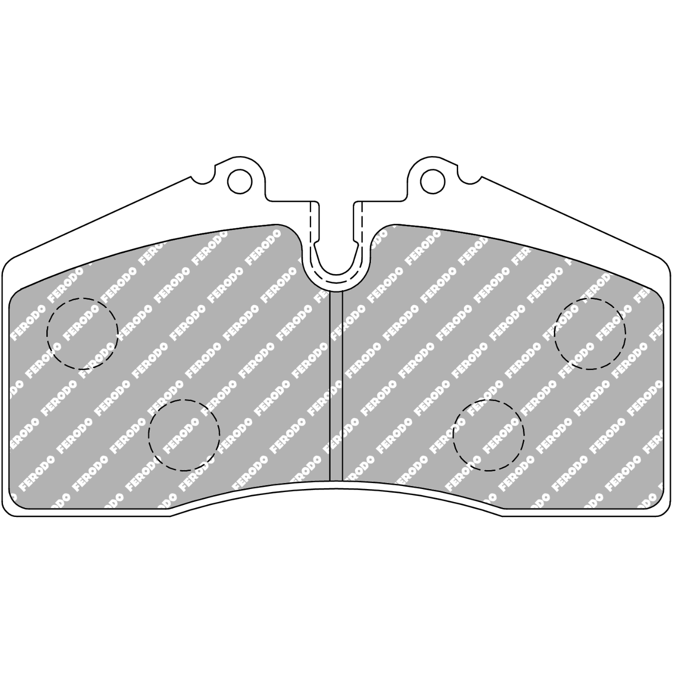 Plaquettes de frein FERODO FCP560 DS2500 131,9 mm x 71 mm x 18 mm