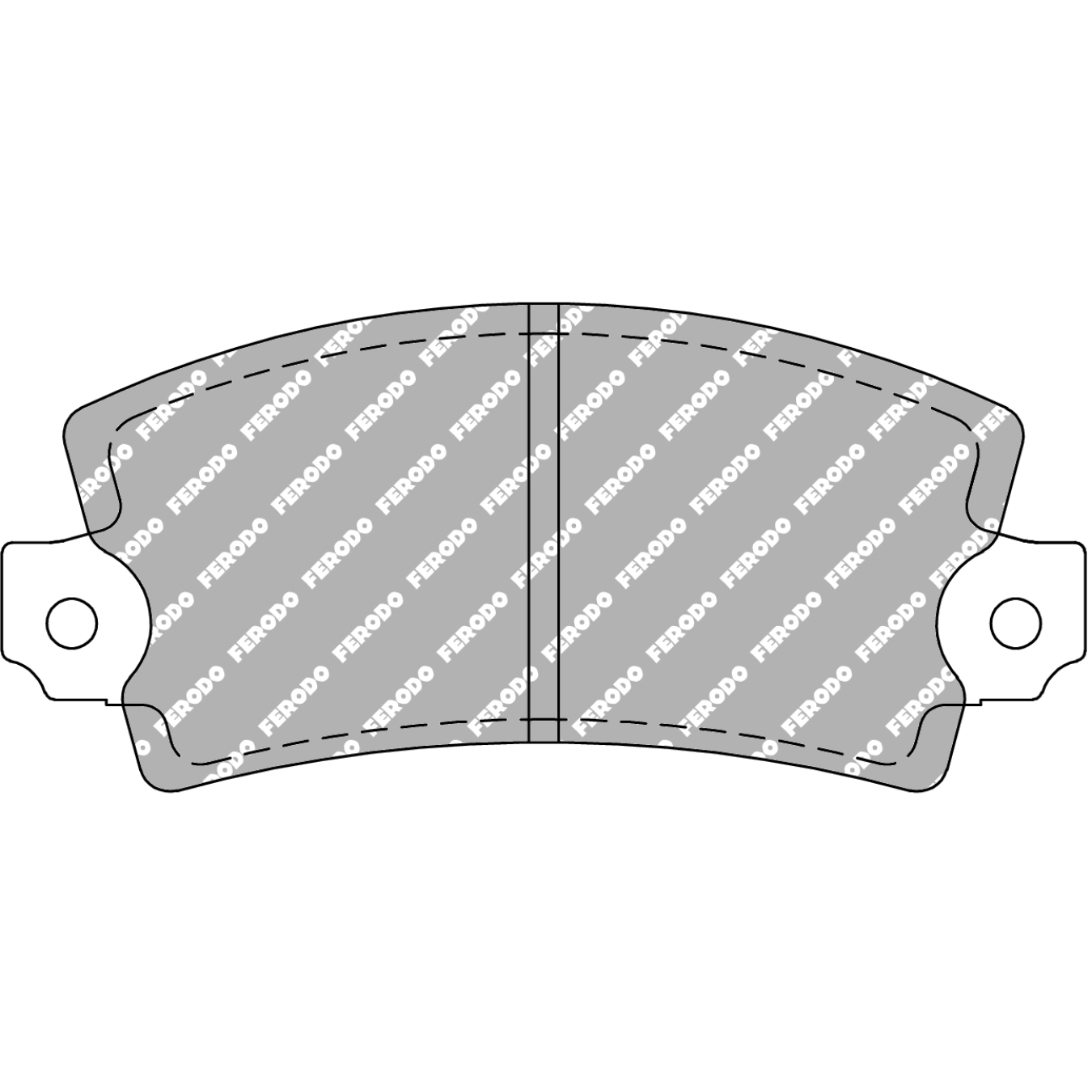 Plaquettes de frein FERODO FCP72 DS2500 108,9 mm x 49 mm x 13,5 mm