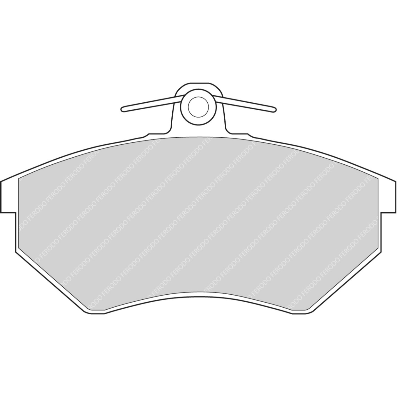 Plaquettes de frein FERODO FCP775 DS2500 119 mm x 70 mm x 19,6 mm