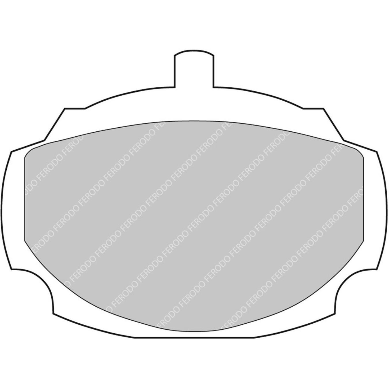 Plaquettes de frein FERODO FCP823 DSUNO 88.7 x 31 x 14.7 mm