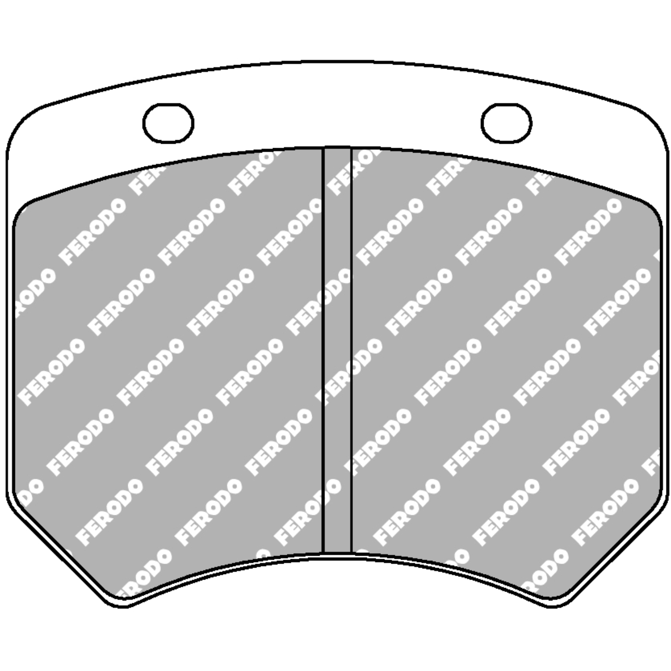 Plaquettes de frein FERODO FCP825 DSUNO 70 mm x 57,9 mm x 14,5 mm