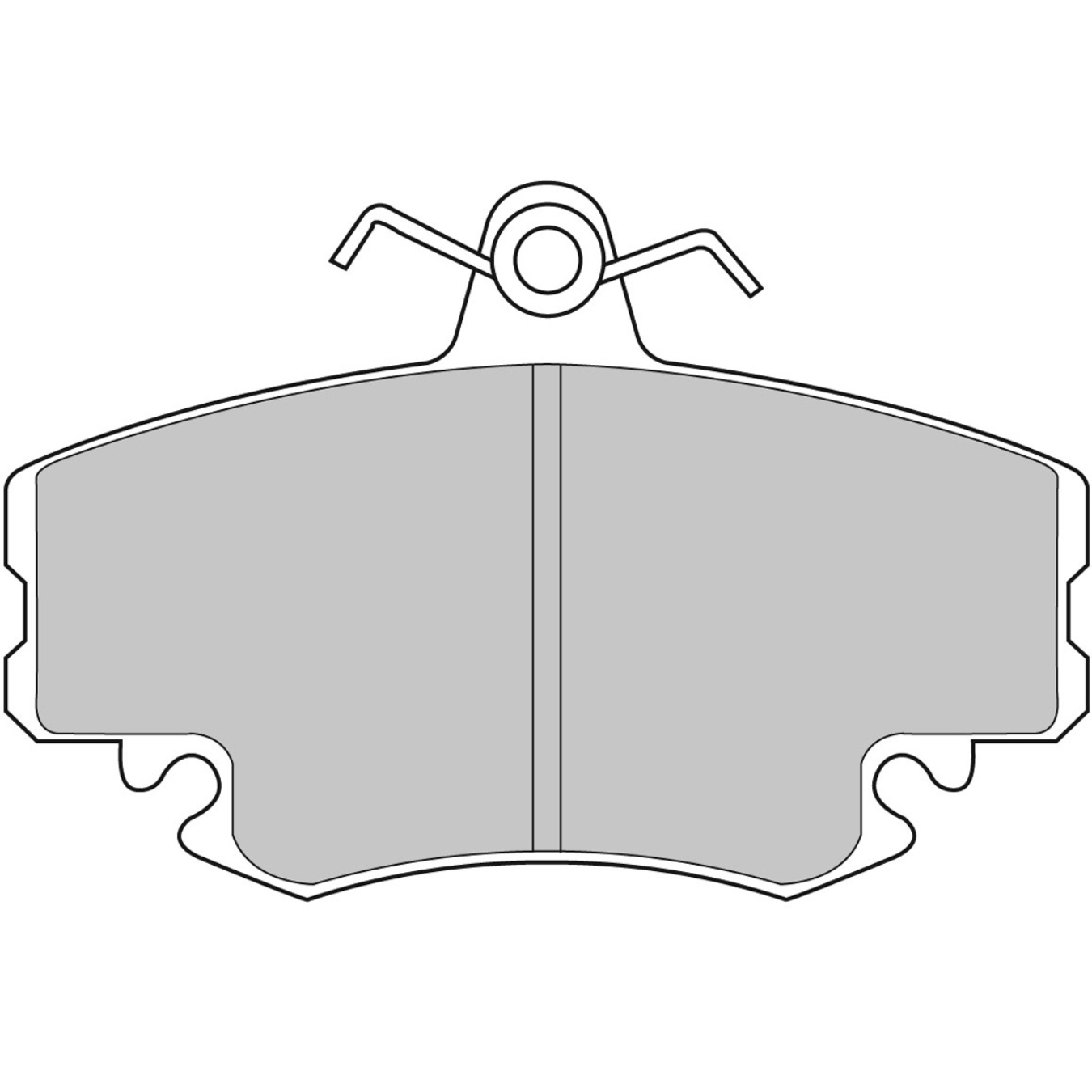 Plaquettes de frein FERODO FCP845 DS3000 100 mm x 65 mm x 18 mm