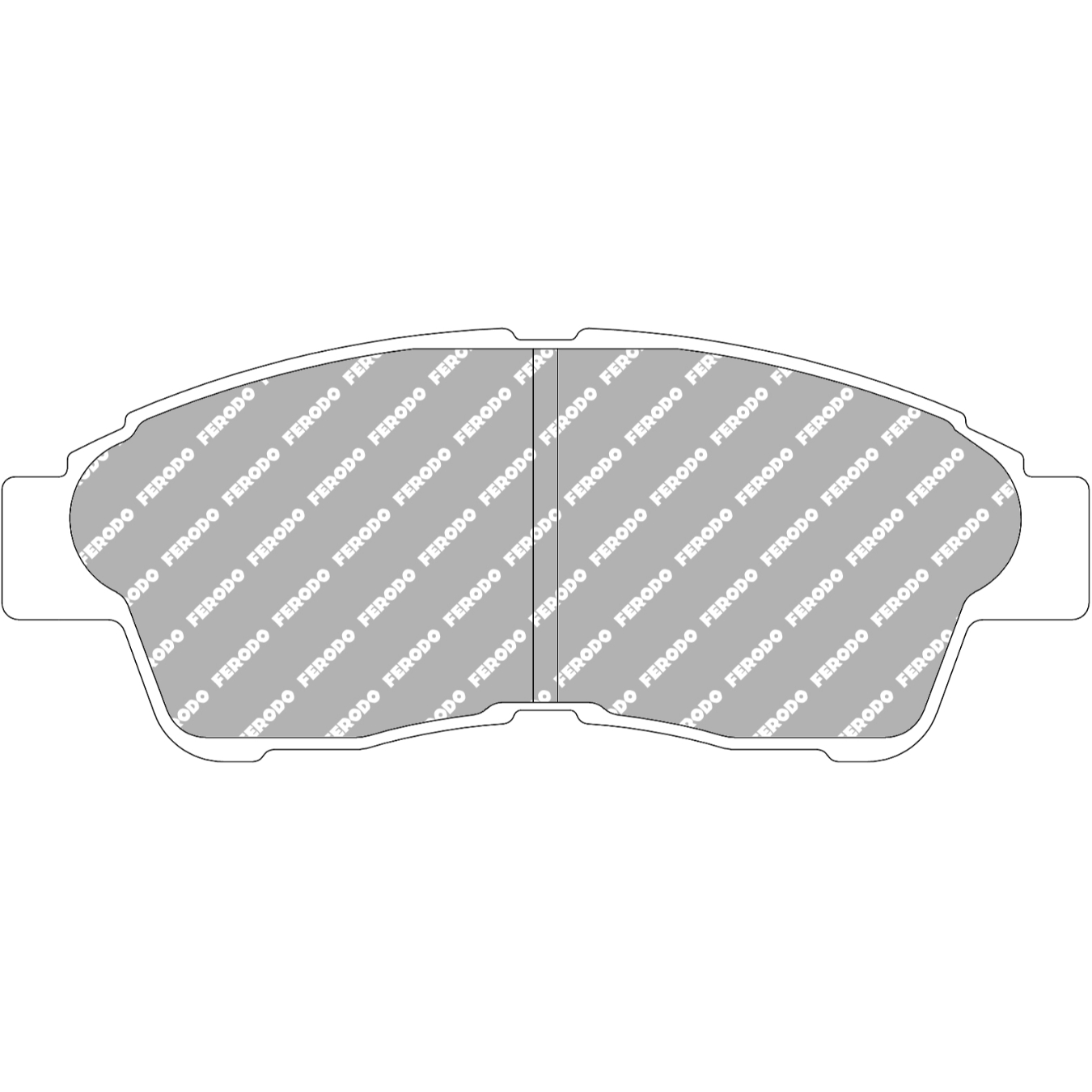 Plaquettes de frein FERODO FCP867 DS2500 133 mm x 53 mm x 17,5 mm