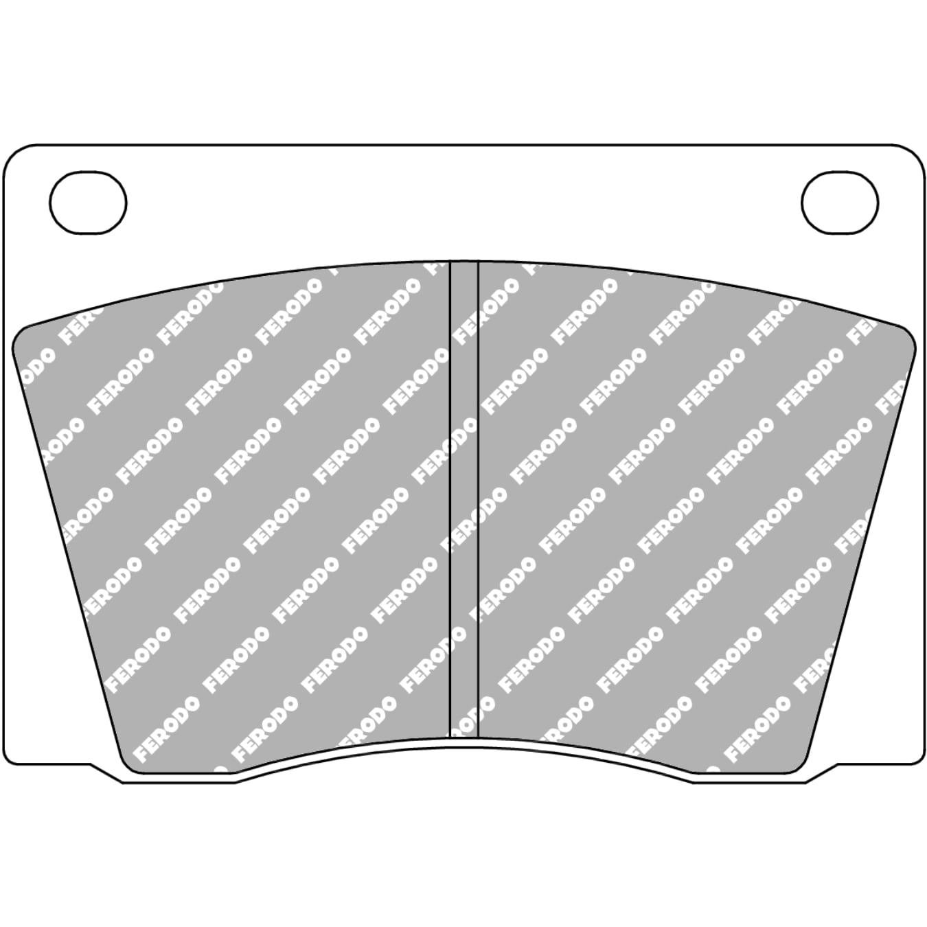 Plaquettes de frein FERODO FCP9 DS2500 98,4 mm x 68 mm x 16 mm