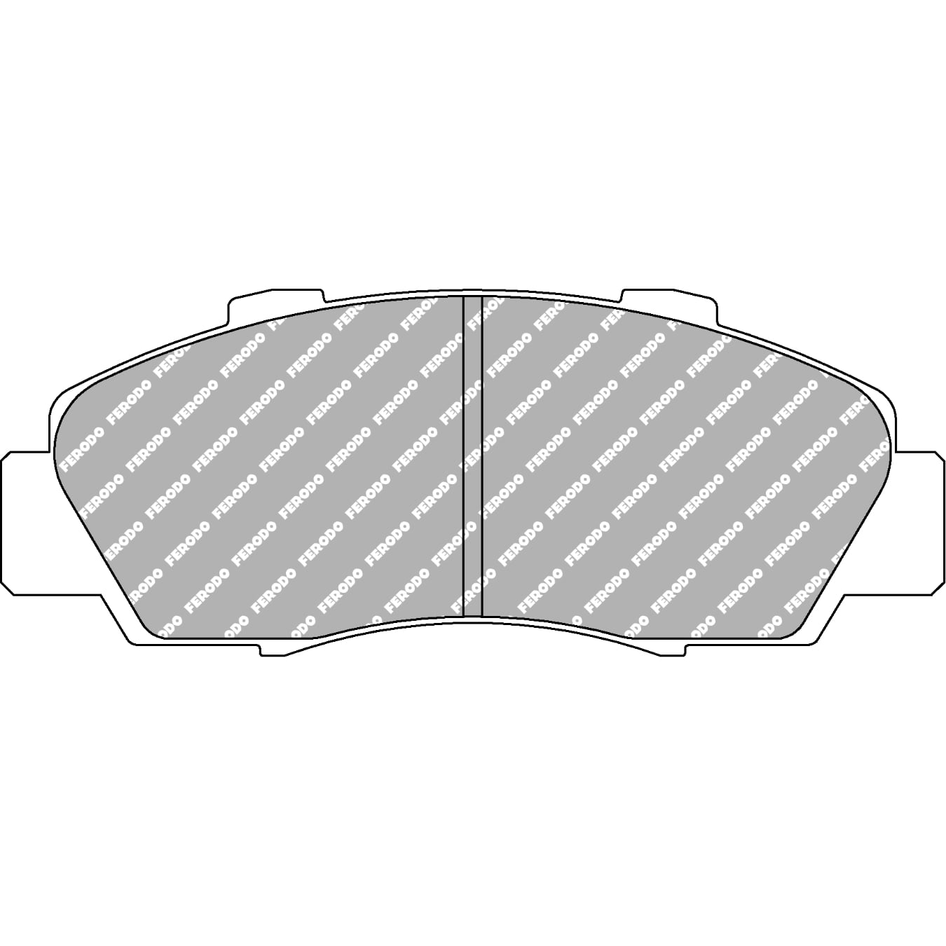 Plaquettes de frein FERODO FCP905 DS2500 148,8 mm x 57 mm x 18,5 mm