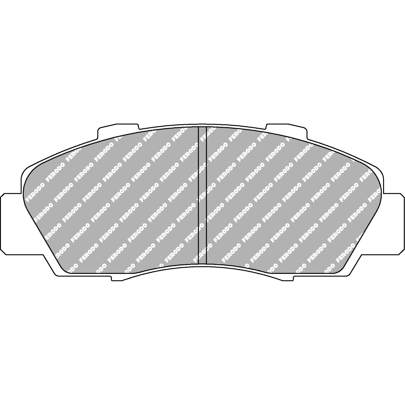 Plaquettes de frein FERODO FCP905 DS3000 148,8 mm x 57 mm x 18,5 mm