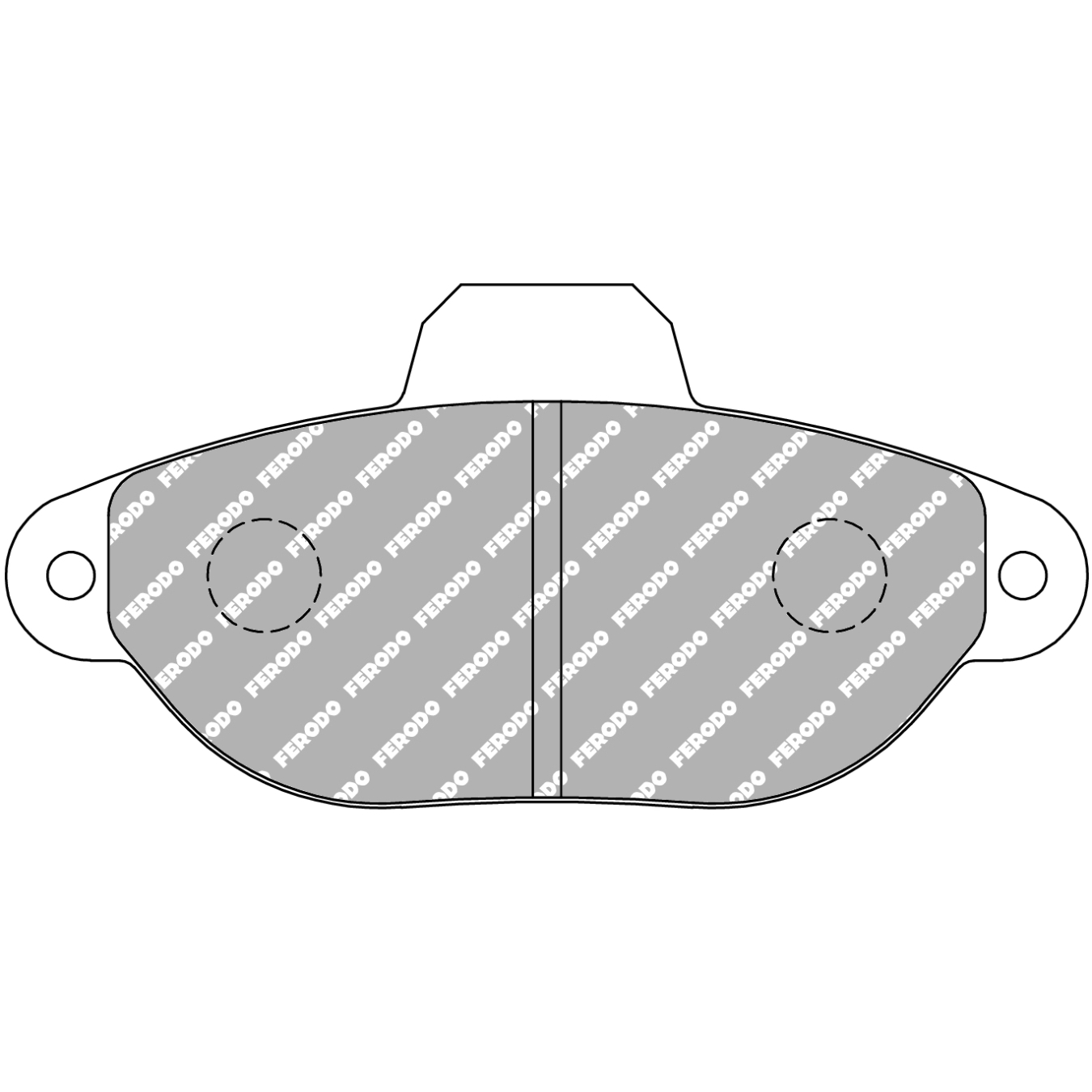 Plaquettes de frein FERODO FCP925 DS3000 115,1 mm x 55 mm x 17 mm