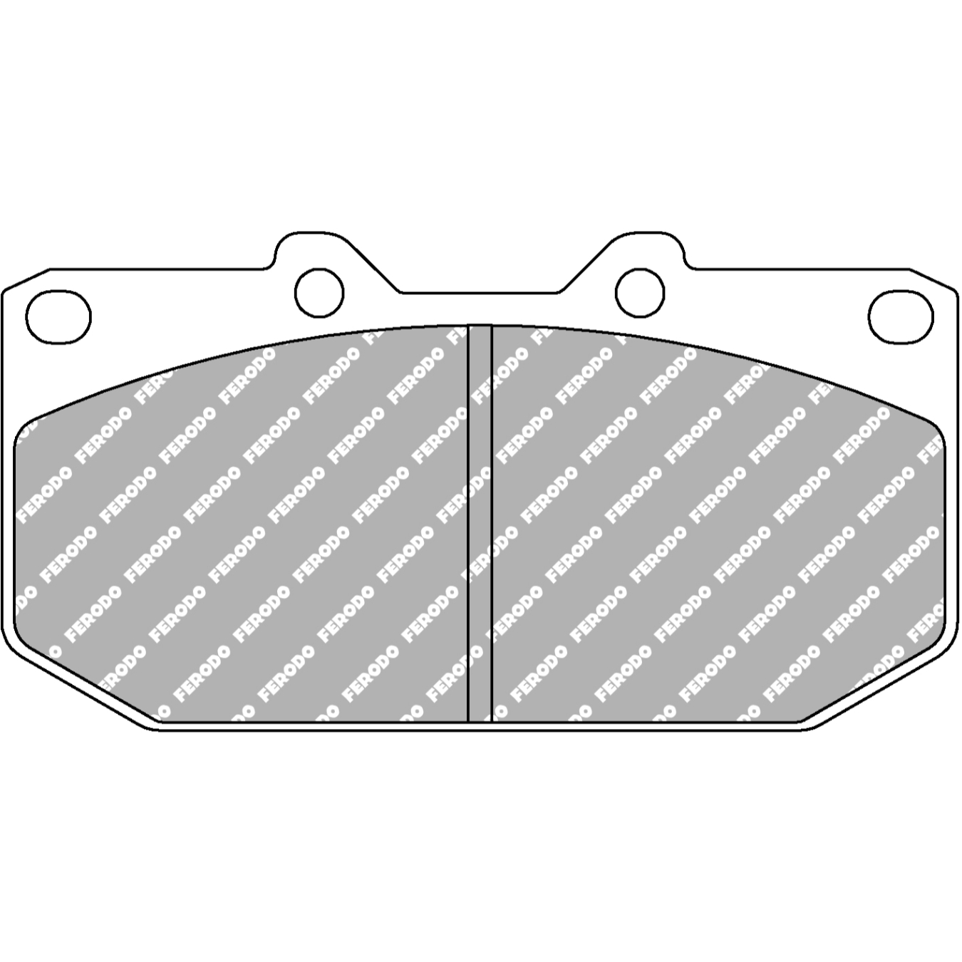 Plaquettes de frein FERODO FCP986 DS3000 119,3 mm x 62 mm x 14,5 mm